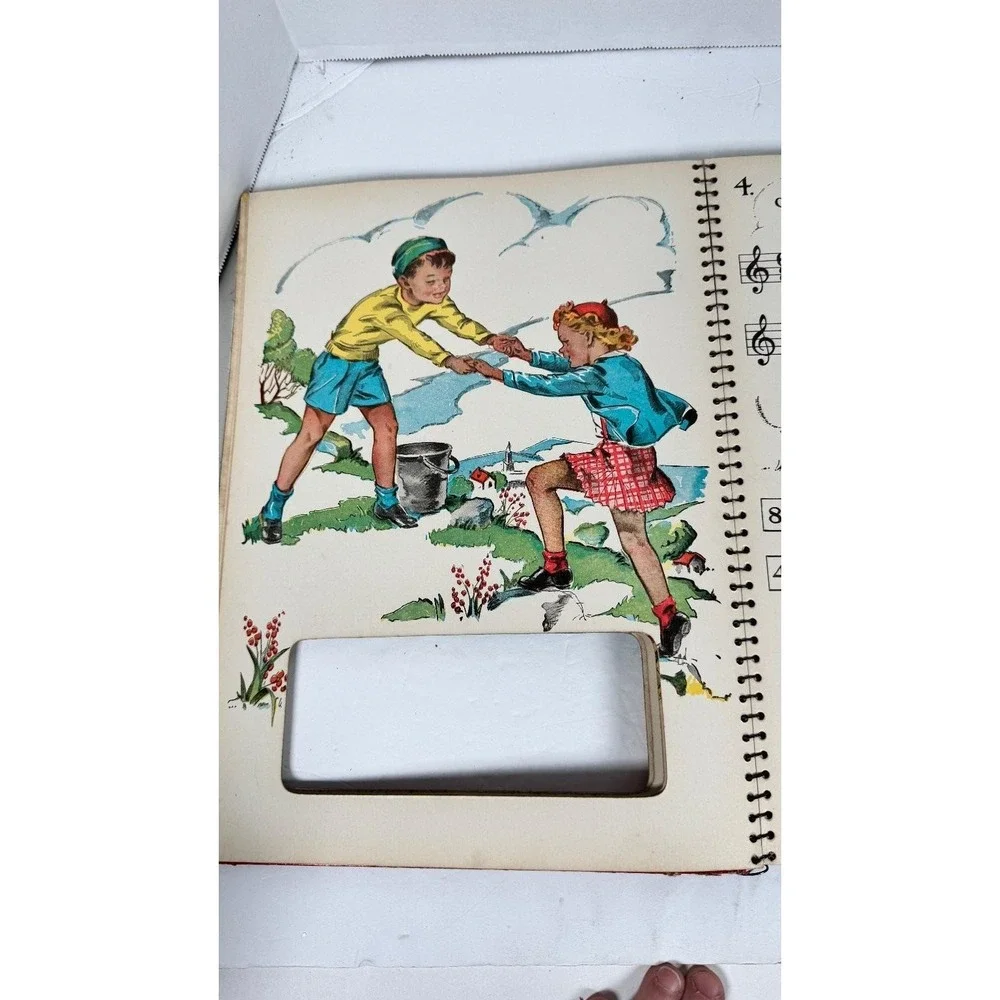 Sing-A-Song Playerbook Sam See 1947 Xylophone Music McLoughlin Bros w/ Mallet